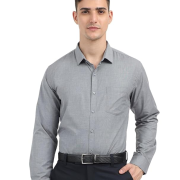 Shirt for Men, Solid Full Sleeves Shirt, Wrinkle Free Mens Shirts