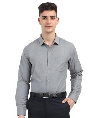 Shirt for Men, Solid Full Sleeves Shirt, Wrinkle Free Mens Shirts