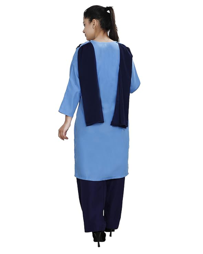 Women’s Poly Cotton Readymade and Stitched Housekeeping Salwar Suit with Dupatta Set – Ideal for Security Guards, Hotel, Cleaning Staff and Hospital Staff Uniform