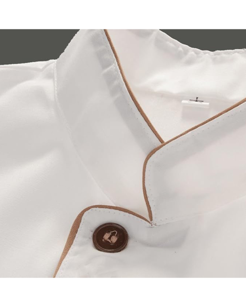 Comfortable Durable Washable Comfort Fabric Kitchen Chef Clothing Cook Uniform Short Sleeves Shirt