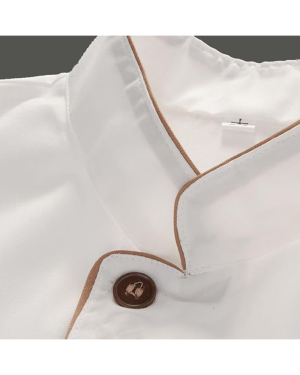 Comfortable Durable Washable Comfort Fabric Kitchen Chef Clothing Cook Uniform Short Sleeves Shirt