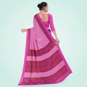Levender pink Women’s Premium Italian Silk Small Butty Industrial Uniform Saree