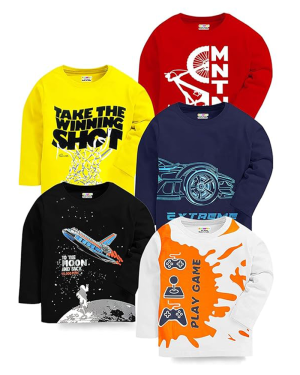 Kuchipoo Boys Full Sleeves Cotton T-Shirt