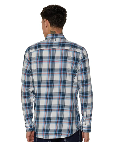 Allen Solly Men Cotton Blend Regular Fit Big Checks Casual Shirt