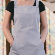 Katrela Waterproof Unisex Kitchen Checkered Design Apron with 1 Front Centre Pocket