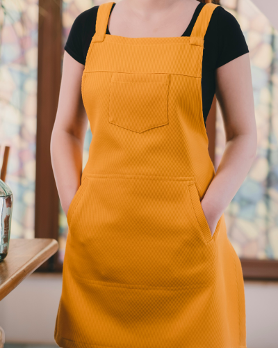 Katrela Waterproof Unisex Kitchen Checkered Design Apron with 1 Front Centre Pocket