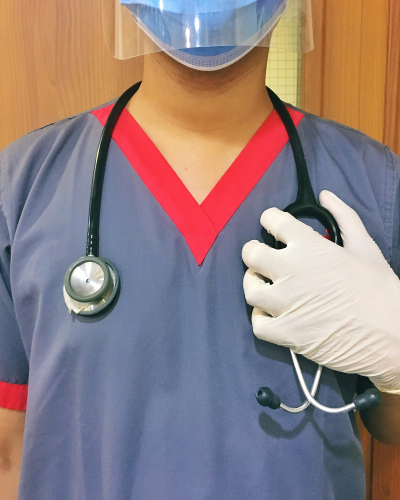 Katerala Half Sleeves V Neck Comfortable Durable Uniform for Medical Professionals