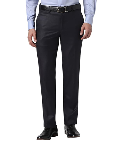 Van Heusen Men’s Fashion Formal Mid Rise Slim Fit Premium Formal Trousers