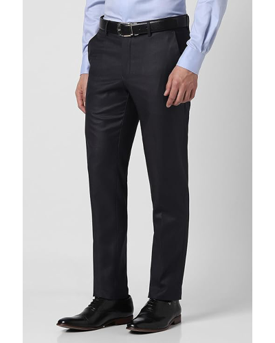 Van Heusen Men’s Fashion Formal Mid Rise Slim Fit Premium Formal Trousers